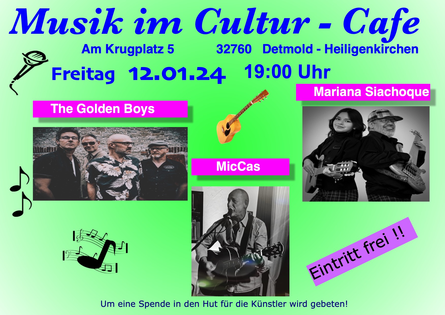 Musik Im Cultur Cafe 12.01.24